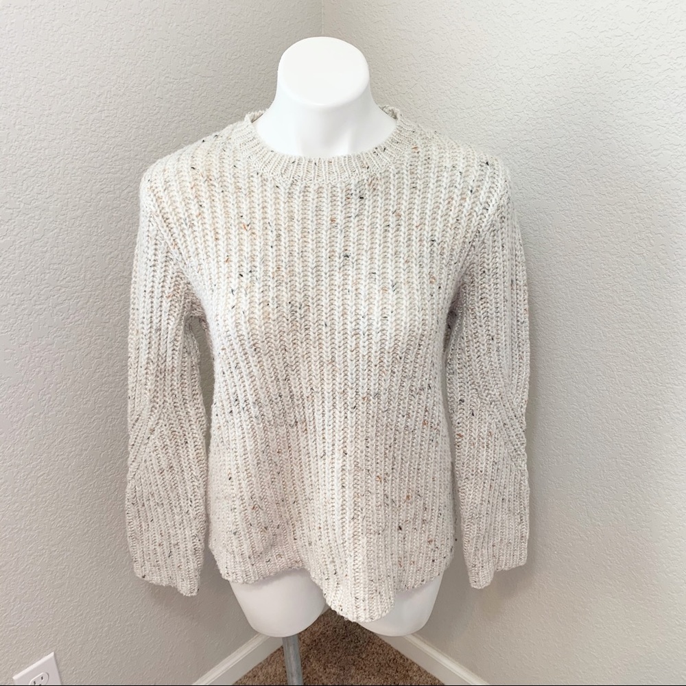 A new day Creme Pullover Crew Neck Sweater